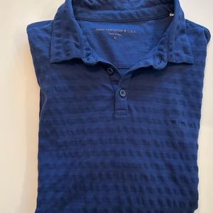 Men’s John Varvatos USA Polo Shirt, Blue, Size:M